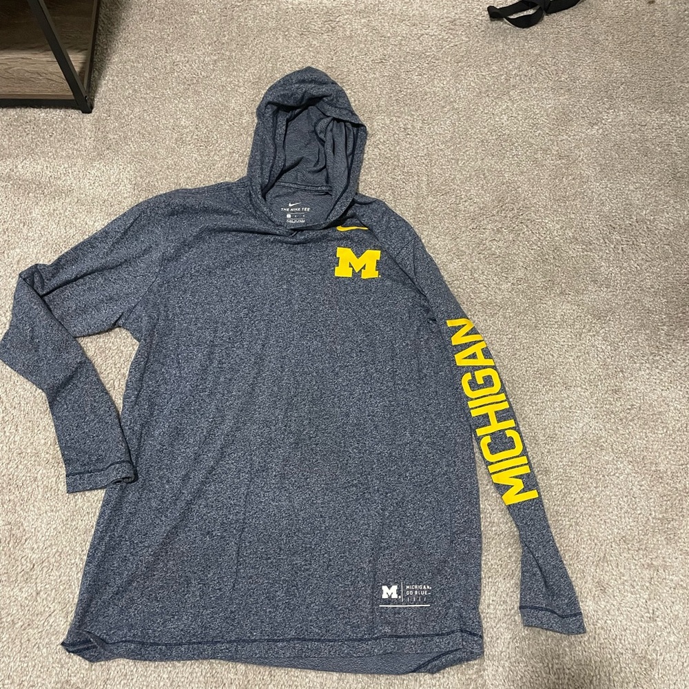 Nike Michigan Blue Hoodie Shirt